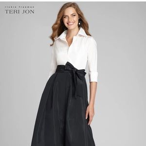 Teri Jon by Rickie Freeman
Collared Taffeta Ball Sz12